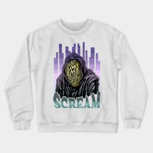 Scream VI (Scream 6) ghostface lostface horror movie graphic design Crewneck Sweatshirt